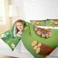 thumbnail image 4 of Feelyou Jungle Adventure Child Bedding Comforter Set, Kawaii Cartoon Fox Twin Comforter Sets, Mystic Camping Lover Reversible Bedding Set, Luxury Bedroom Decor, 2 Pieces, 4 of 8