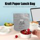 thumbnail image 3 of Bolsa de almuerzo de papel Kraft, soporte aislado con película de aluminio, suministros de almacenamiento de protección del medio ambiente, 3 of 8