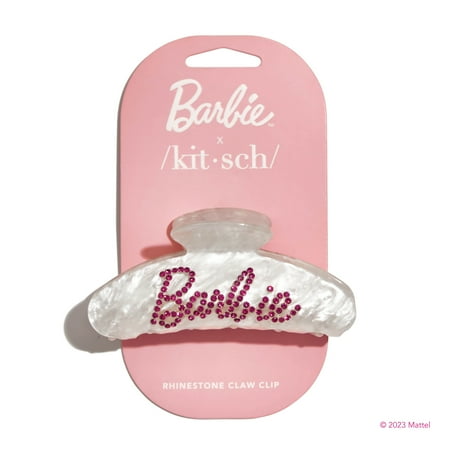 Barbie x Kitsch Marble Claw Clip Barbie Rhinestone