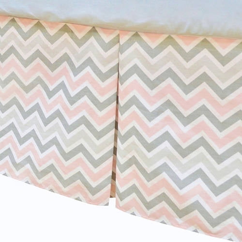 American Baby Company 100 Cotton Tailored Crib Skirt With Pleat