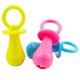 thumbnail image 1 of piezas de linda botella de leche de goma chirriante con forma de piruleta para perro, juguete masticable para molares, artículos duraderos para perros, juguetes para masticar, 1 of 3