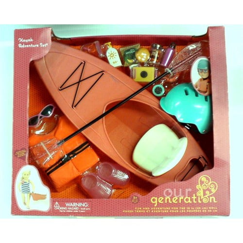 Our Generation Dolls Kayak Adventure Set for Dolls, 18