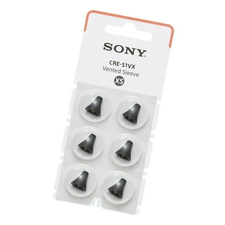Sony - OTC Hearing Aid Vented Sleeve for CRE-C10 - Black