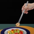 thumbnail image 5 of 10 Pairs Reusable Chopsticks, Stainless Steel Metal Chop Sticks, Japanese Chinese Korean Chopstick D, 5 of 5