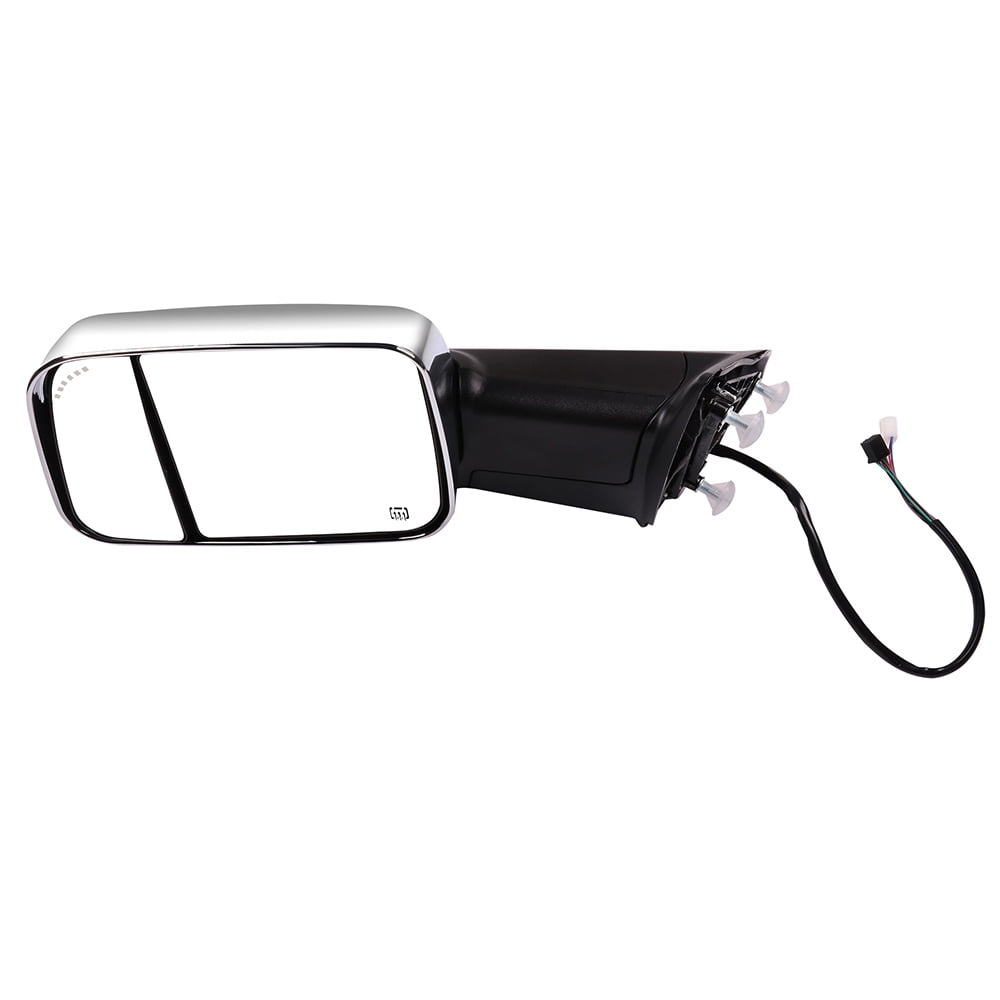 ECCPP Rear View Mirror, Driver Side And Passenger Side Truck Mirrors Fit 2008 2019 Volvo Vnl Power Operation Heated Arrow Signal Black Housing Right Side
