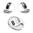 thumbnail image 1 of Sidaley Auriculares inalámbricos inteligentes ABS Funcionalidad de traducción versátil que proporciona tiempo Real Electrónica Blanco Plata, 1 of 6