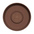thumbnail image 4 of Bloem Terra Resin Saucer Tray: 4.75" Bottom Width - Chocolate Brown - Matte, Durable, Ribbed Bottom, Indoor and Outdoor, Fits 6" Bloem Terra Pots, 4 of 5