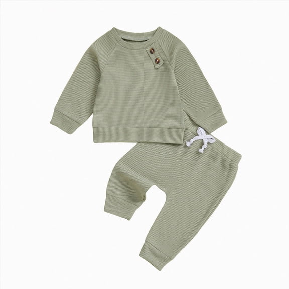 TOWED22 Toddler Baby Boy Clothes Solid Color Sweatshirt Sweatpants Outfits Set 2Pcs Fall Winter Clothes(Blazer,3-4 Y)