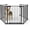 5pc black, variant on 3-Panel Folding Metal Dog Gate 75.6 In Freestanding Pet Gate with Walk-Through Door for Indoor and Outdoor Use White