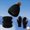 Black, variant on Cute Winter Set Bright Color Knit Hat Scarf Gloves Adds Fun to Winter Days Scarf a Hat Gloves