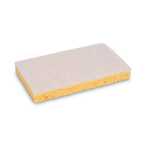 Pack of 20 Yellow/White 3-3/5 x 6-1/10 Boardwalk PAD 163-20 BWK16320 Scrubbing Sponge 7/10 Thick 