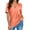 Orange, variant on Women's Short Sleeve V Neck Tops, Summer Casual Work Tees, Polyester & Spandex Blend, Soft, Breathable, Slim Fit, Suitable for Multiple Occasions, Sizes S XXL