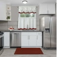 thumbnail image 4 of Embossed Kitchen Mats Cushioned Anti Fatigue, Non-Slip Leather-Like Kitchen Floor Mat, Eco-Friendly PVC Foam, Waterproof Anti-Fatigue Mat for Kitchen, Office, Sink, Laundry, 18" W  30" L, Burgundy, 4 of 4