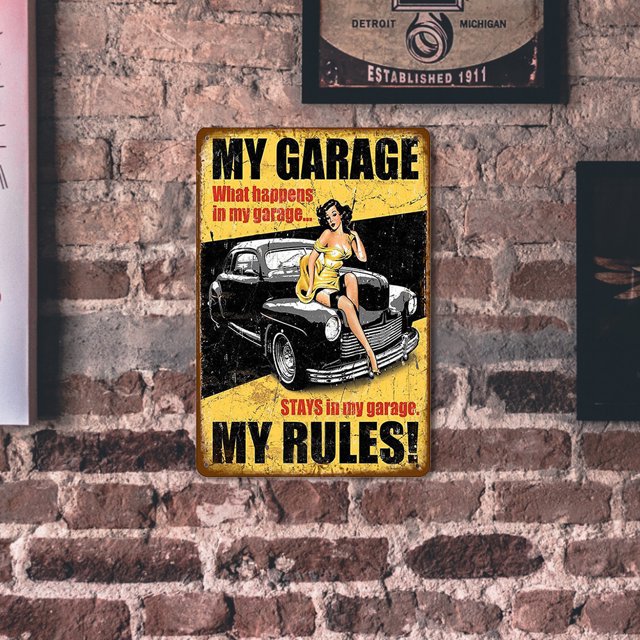 Placa Vintage, Modelo De Coche De Metal, Pintura De Estaño, Café, Bar, Pub, Arte De Pared, Placa De Póster Likrtyny Arte Deco