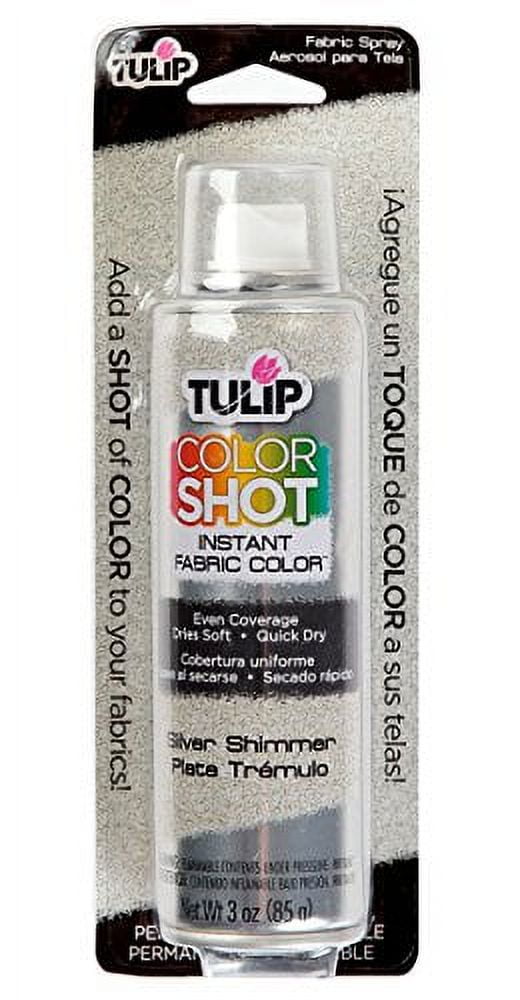 Tulip Color Shot Instant Fabric Color Spray 3 oz Black, Quick Dry