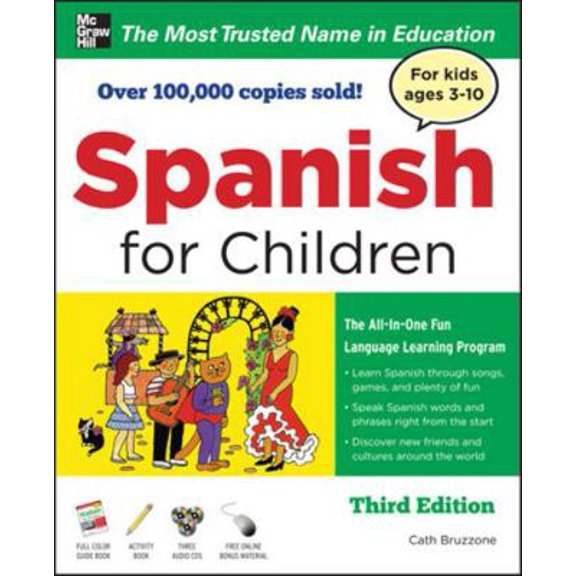 Pre-Owned Spanish for Children with Three Audio Cds, Third Edition (Paperback) 0071744843 9780071744843