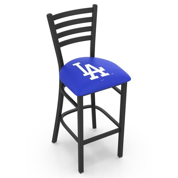 L014 - 36" Black Wrinkle Houston Swivel Bar Stool with Ladder Style Back by Holland Bar Stool Co.