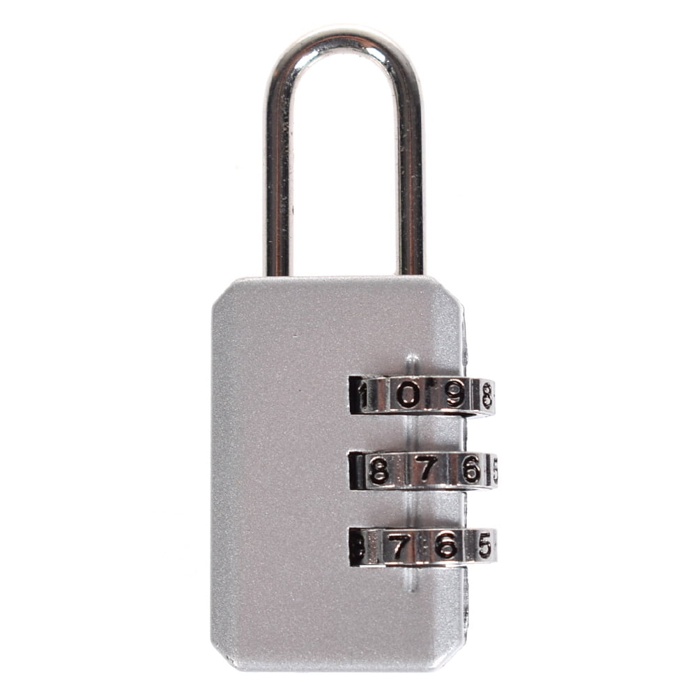 3 OR 4 DIGIT GREY/BLACK COMBINATION LOCK SUITBALE FOR GYM LOCKERS TRAVEL LUGGAGE 