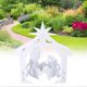 thumbnail image 5 of 44x27x5cm Christmas Jesus Scene White PP Hollow Board Outdoor Nativity Scene for Lawn Garden Courtyard, 5 of 5