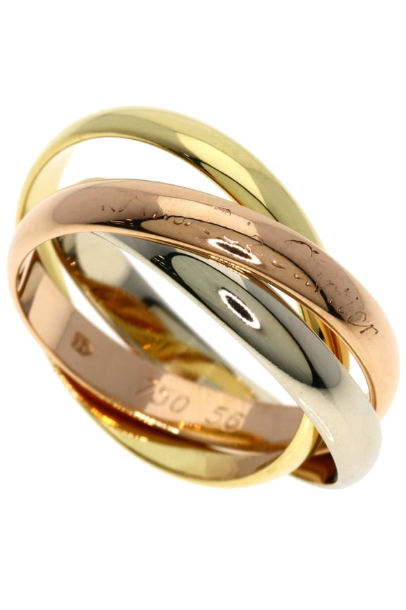 Pre-Owned Cartier Trinity #56 Ring - 18K Yellow Gold/18K Pink White Gold Women's CARTIER