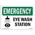 thumbnail image 2 of SignMission OS-EM-D-57-L-10318 Autocollant de Station de Lavage des Yeux d'Urgence, 2 of 4