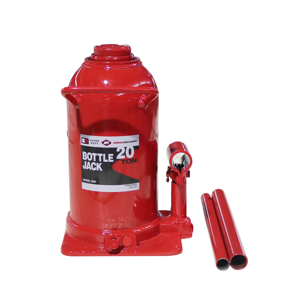 American Forge-3620A American Forge Hydraulic Bottle Jack Manual 20 Ton 