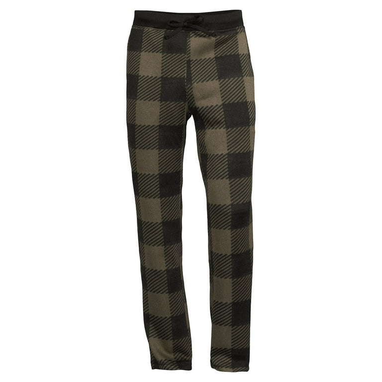 George Men s Buffalo Plaid Sweater Pants Walmart