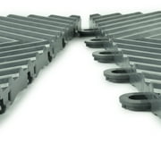 Greatmats Open Grid Interlocking Garage Floor Tiles, Black 25 Pack 1x1 Ft