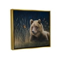 thumbnail image 4 of Stupell Industries Bear & Butterfly Scene Animals & Insects Painting Gold Floater Framed Canvas Art Print Wall Art, 31 x 25, 4 of 10