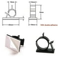 thumbnail image 3 of 50Pcs Adhesive Adjustable Cable Clips, Premium 3M Adhesive Nylon Wire Cable Clamps, Cable Ties for Desk Organizer, Computer Electrical Cord (Black), 3 of 5