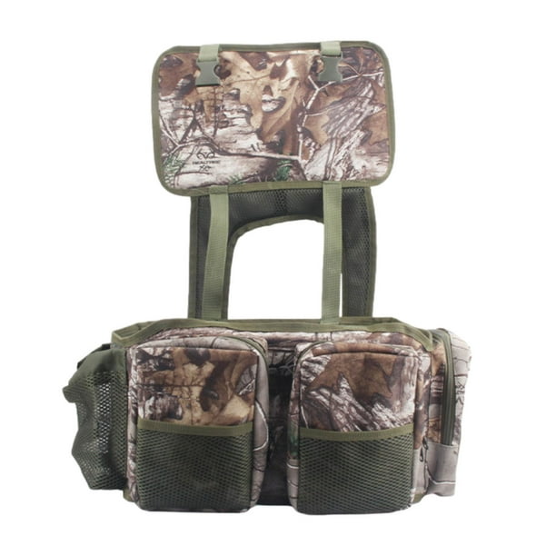 LOVIVER Fishing Seat Box Rucksack Multifunctional Durable Fishing Tackle  Storage Bag Brown 