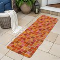 thumbnail image 4 of Runner Rug 15.7"x47.2", Abstract Geometric Non Slip Backing Floor Mats Area Rugs, Absorbent Muddy Dirt Trapping Carpet for Hallway Entryway Kitchen Bedside Living Room Modern Minimalist Grid Gingham, 4 of 7