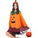 thumbnail image 5 of Conjunto de disfraces de calabaza de Halloween para adultos Poncho de capa de calabaza con bolsa de dulces Bolso de sombrero de calabaza Diadema divertida JAMW Sencillez, 5 of 5