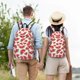thumbnail image 4 of Disketp Hand Drawn Watermelon print Canvas Backpack Lightweight Travel Daypack Student Rucksack Laptop Backpack-Small, 4 of 5