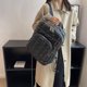 thumbnail image 3 of Bolsa Mochila informal acolchada de algodón Mochila acolchada Patrón romboidal Cremallera para el invierno Tmvgtek Para Estrenar, 3 of 9