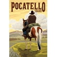 thumbnail image 5 of Pocatello, Idaho, Cowboy and Horse, Lantern Press, Premium Playing Cards, 52 Card Deck with Jokers, USA Made, 5 of 5