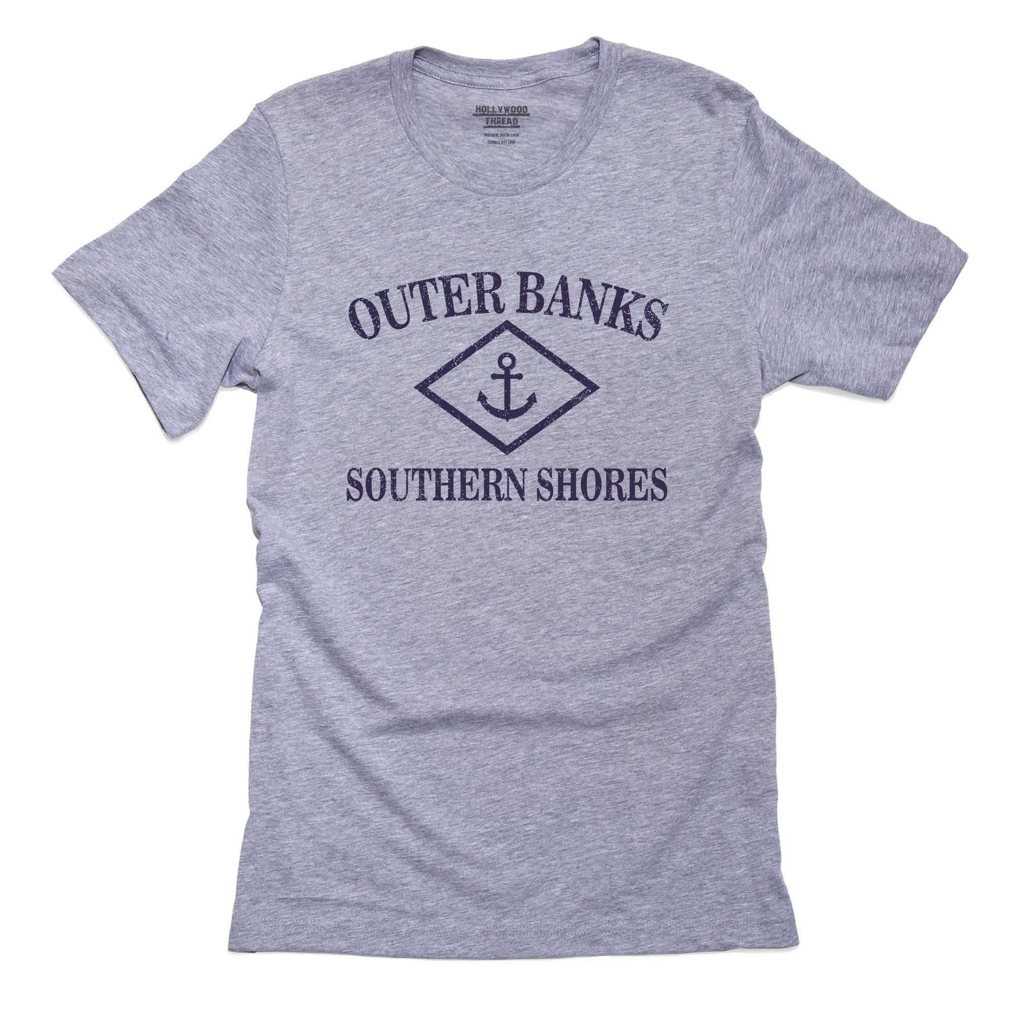 Outer Banks Southern Shores, NC Nautical Anchor Men's Grey TShirt