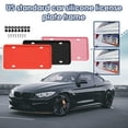 thumbnail image 3 of Kit de Cadre de Plaque d'Immatriculation en Silicone pour Voiture Détachable Étanche Monté sur Vis Numéro, 3 of 8