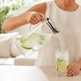 thumbnail image 5 of MMJ Large Glass Water Pitcher 1500ml Heat Resistant with Handle and Lid for Cold Tea Juice 9.65x3.15x3.15in, 5 of 7
