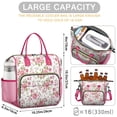 thumbnail image 5 of Pioneer Flower Floral Print Pattern Womens Lunch Box for Work,Insulated Large Lunch Bag for Tween and Teen,Loncheras Para Mujer,Leakproof Adult Lunch Bag for Work,Beach,Travel,Picnic,Camping, 5 of 7