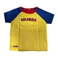 thumbnail image 4 of EliteGoogv Women T-Shirt Football Girls Fans Brasil Print Crew Neck Short Sleeve Contrast Slim Fit Crop Top Retro Streetwear Sporty Fashion Tops,Q,M, 4 of 5