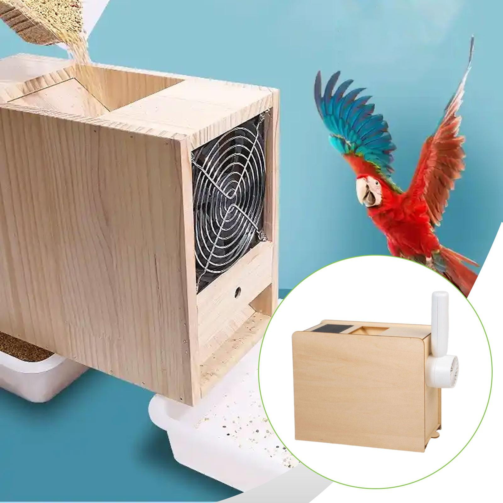 Fzaqwen 2 Pieces Bird Feed Sheller Grain Blowing Machine Millet Husk Separator Screening