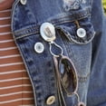 thumbnail image 2 of Hello Tiger Cub Jungle Kitten Cat Magnetic Metal Eyeglass ID Badge Holder, 2 of 4