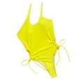 thumbnail image 2 of Neinkie Monokini Adjustable One-shoulder Bather Backless Lady Bikini for Holiday, 2 of 7