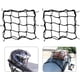 thumbnail image 1 of 2 piezas de red elástica para equipaje de araña negra de 30 x 30 cm con 6 ganchos para motocicleta, scooter, bicicleta, montaña, expandible, 1 of 5