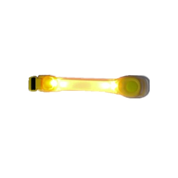 Brazalete LED de Silicona Amarillo para Seguridad Bright Ideas
