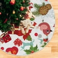 thumbnail image 5 of JOOCAR Christmas Tree Skirt Xmas Tree Decorations Burlap Tree Skirt Red Large for 4 ft Tree 36 inch,Merry Christmas,h6u407, 5 of 5