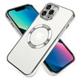 thumbnail image 1 of Ultra-thin beautiful protective case for iPhone 15 13 14 12 11 Pro Max 15 Plus, suitable for Magsafe wireless charging magnetic electroplating protective case, 1 of 5