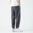 thumbnail image 4 of Ceisia Men's Lightweight Pants Elastic Cuff Waist Sweatpants Woven Casual Harem Pants Gray XXL Gift, 4 of 7