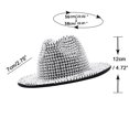thumbnail image 4 of Chapeaux de Cowboy pour Femmes avec Strass et Grands Rebords, 4 of 5